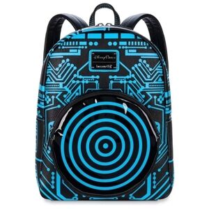 NWT- Loungeflys Disney Parks Exclusive Tron Light Up Mini Backpack